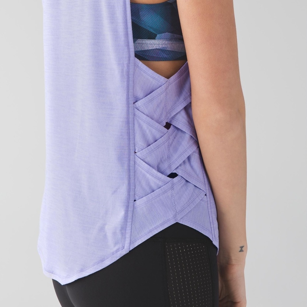Lululemon Var-City Muscle Tank Heathered Purple